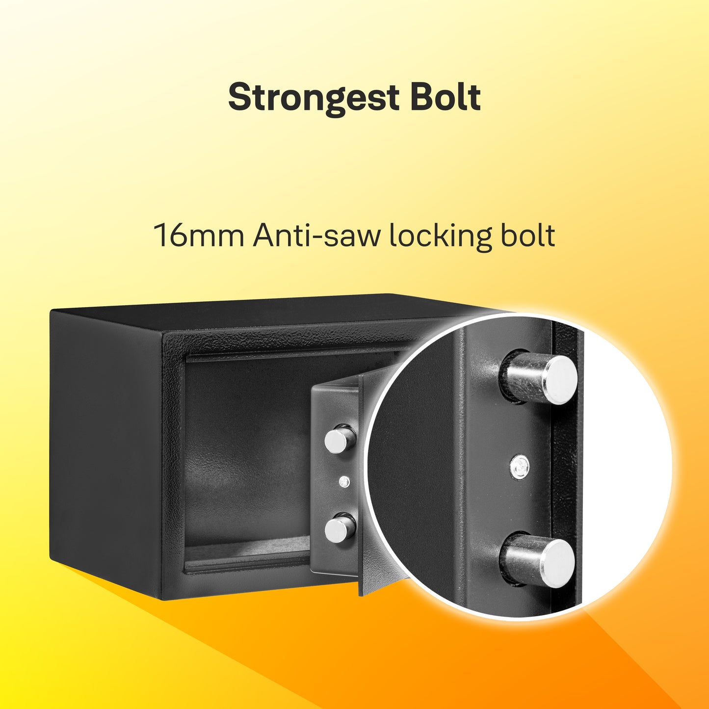 Yale Standard X-Large (41.0ltrs) and Small (8.6 ltrs) lockers Combo pack, with Pincode and manual access, Black