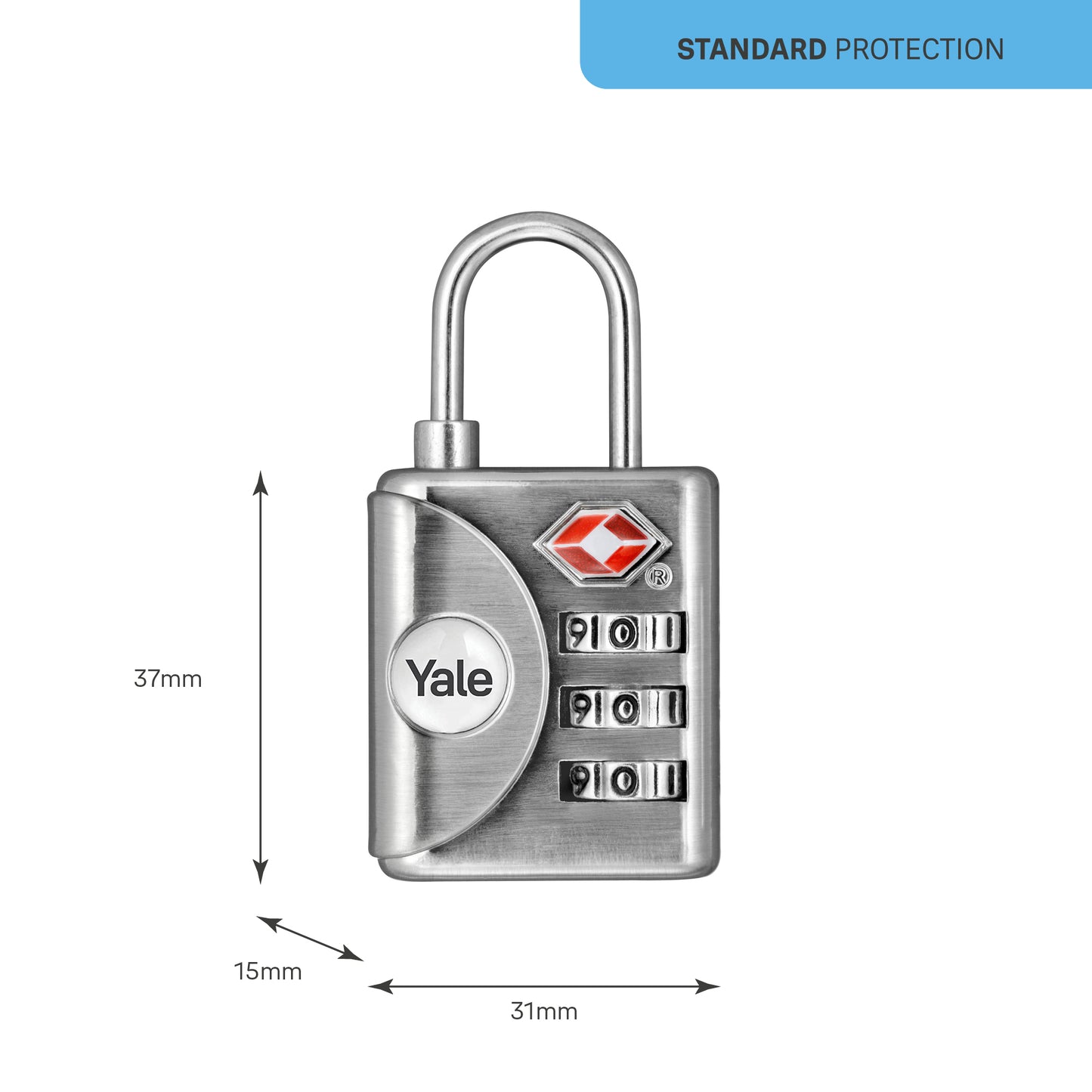 YTP1/32/119/1 Travel Sentry Approved (TSA) Travel Padlock with inspection Indicator