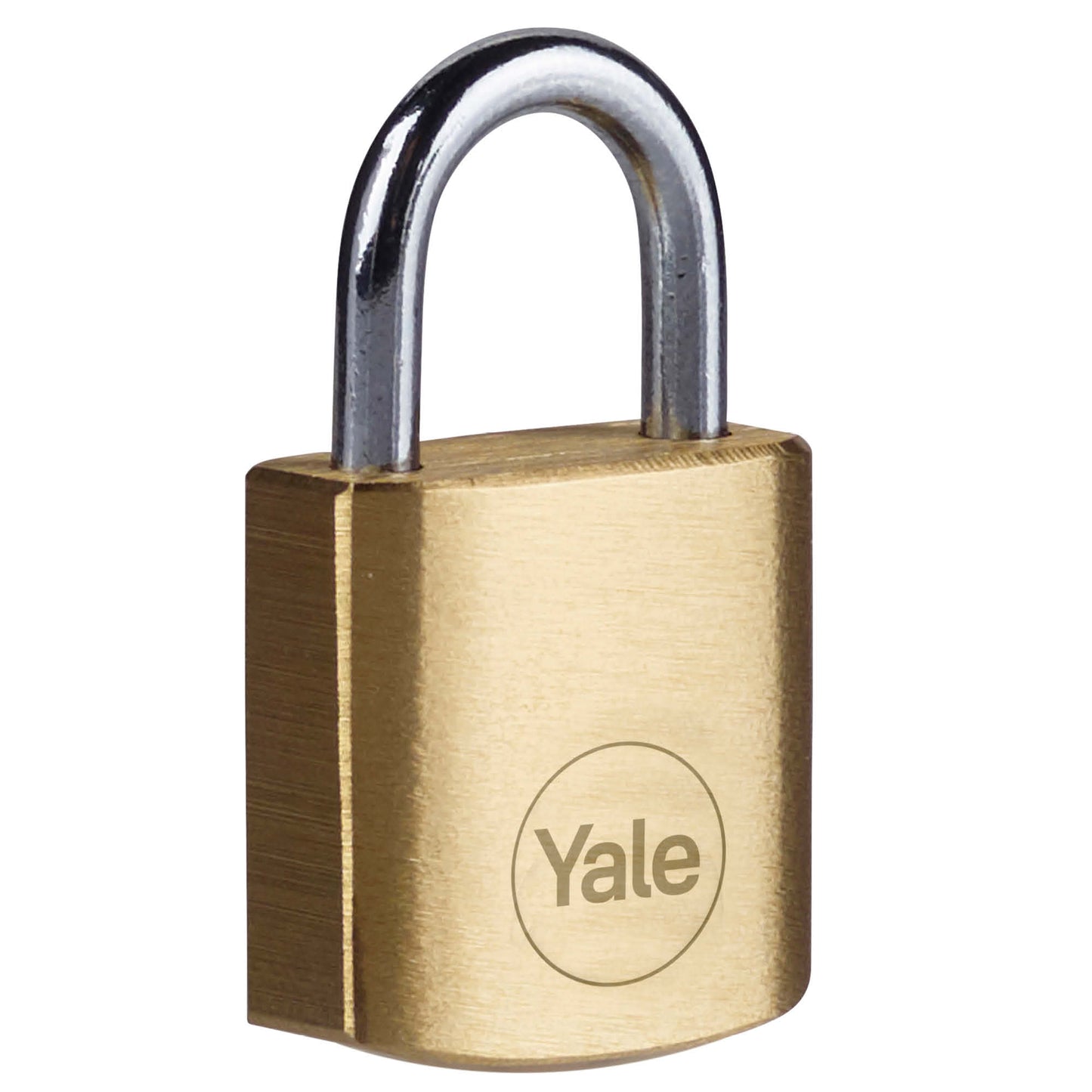 Yale Y110B/20/111/1 - Brass Padlock (20 mm) - Indoor Lock for Locker, Backpack, Tool Box - 3 Keys - Standard Security