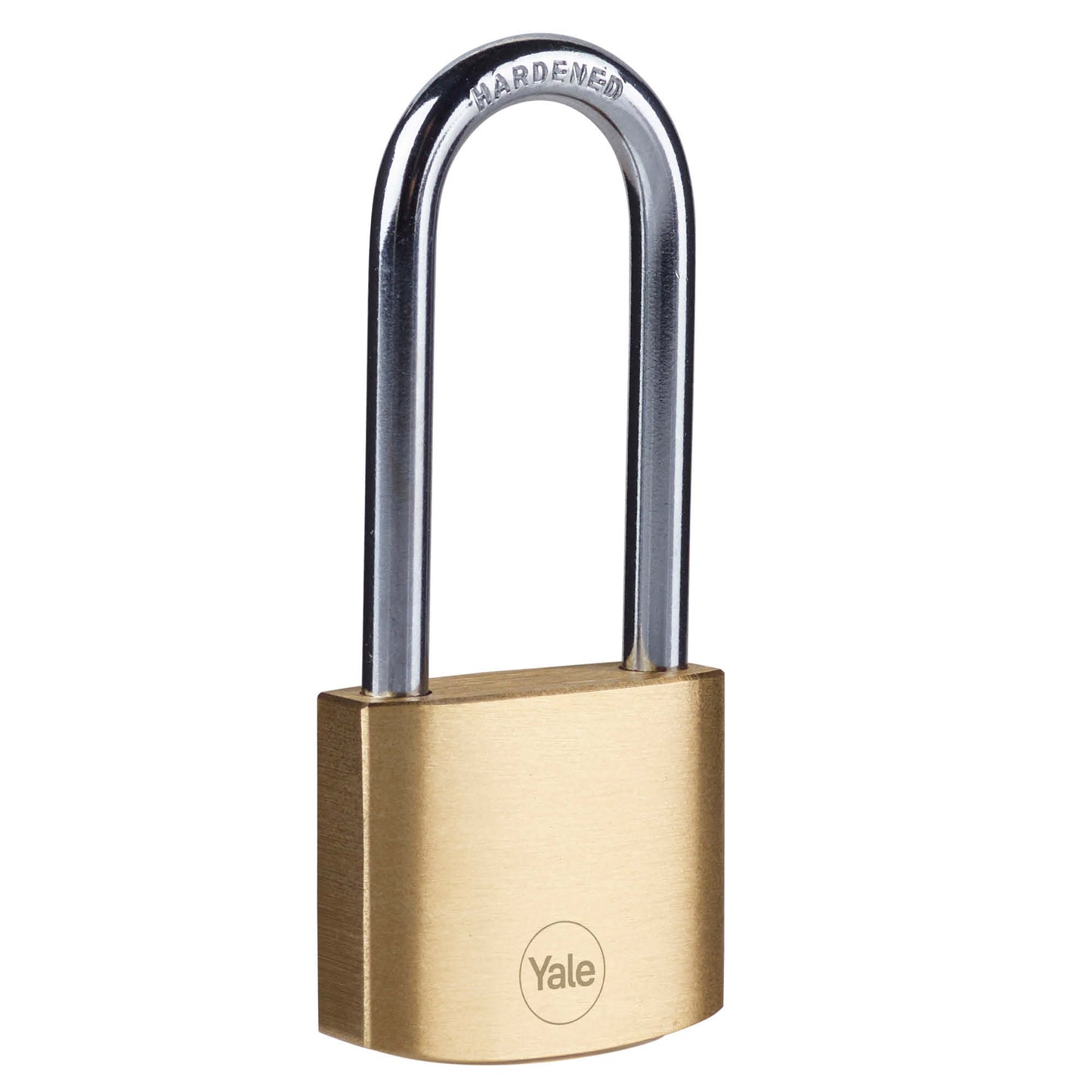 Y110B/30/147/1 Yale 30mm Brass Padlock with long shackle -3nos. regular keys (Brass Finish)