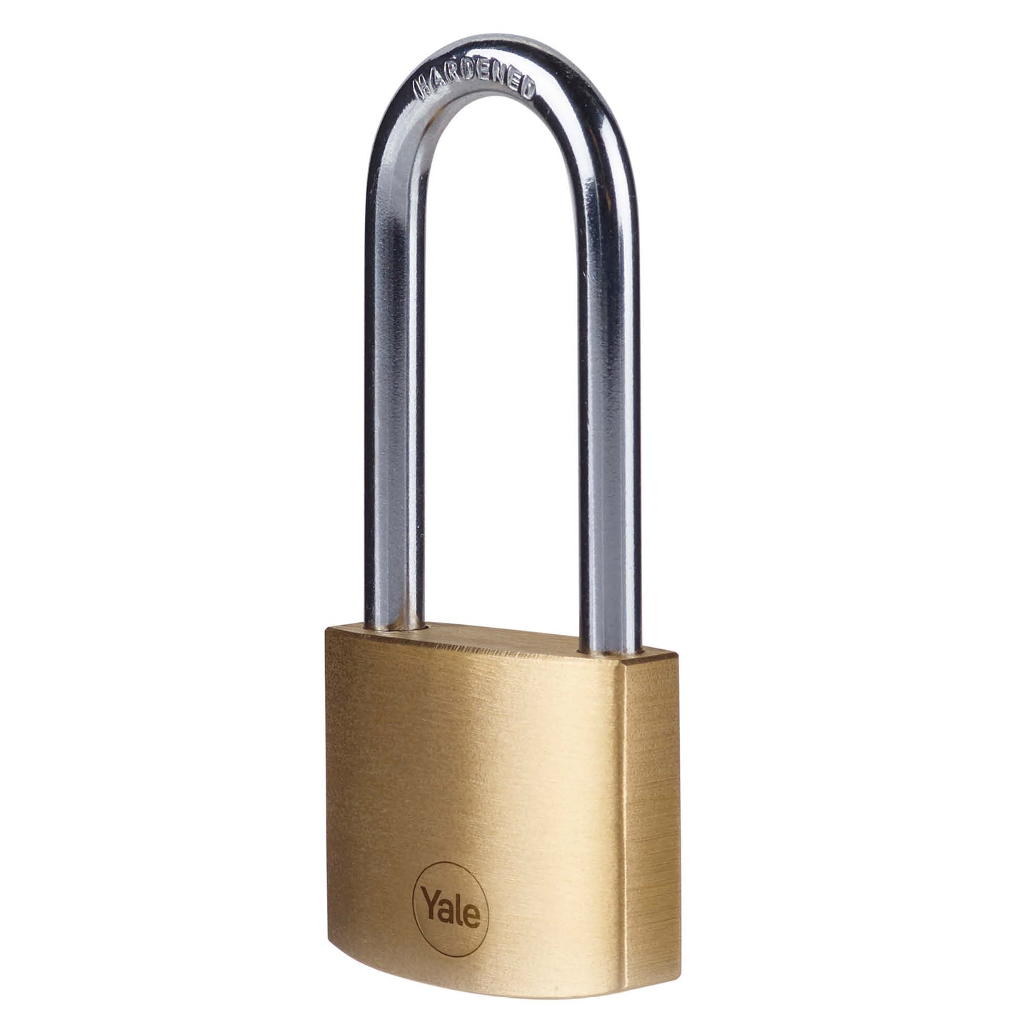 Y110B/30/147/1 Yale 30mm Brass Padlock with long shackle -3nos. regular keys (Brass Finish)