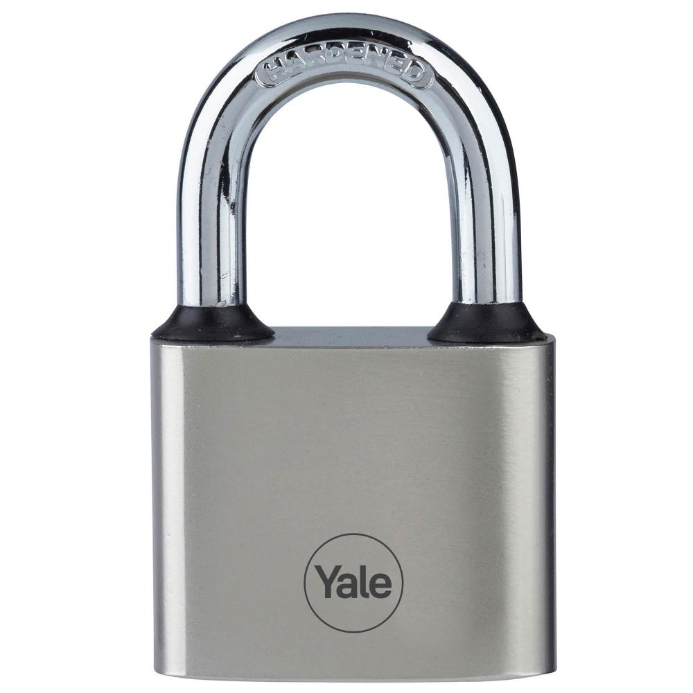 Y112/40/124/1 Yale 40mm Iron Disc Padlock with3 Retaining Keys (Silver Finish)