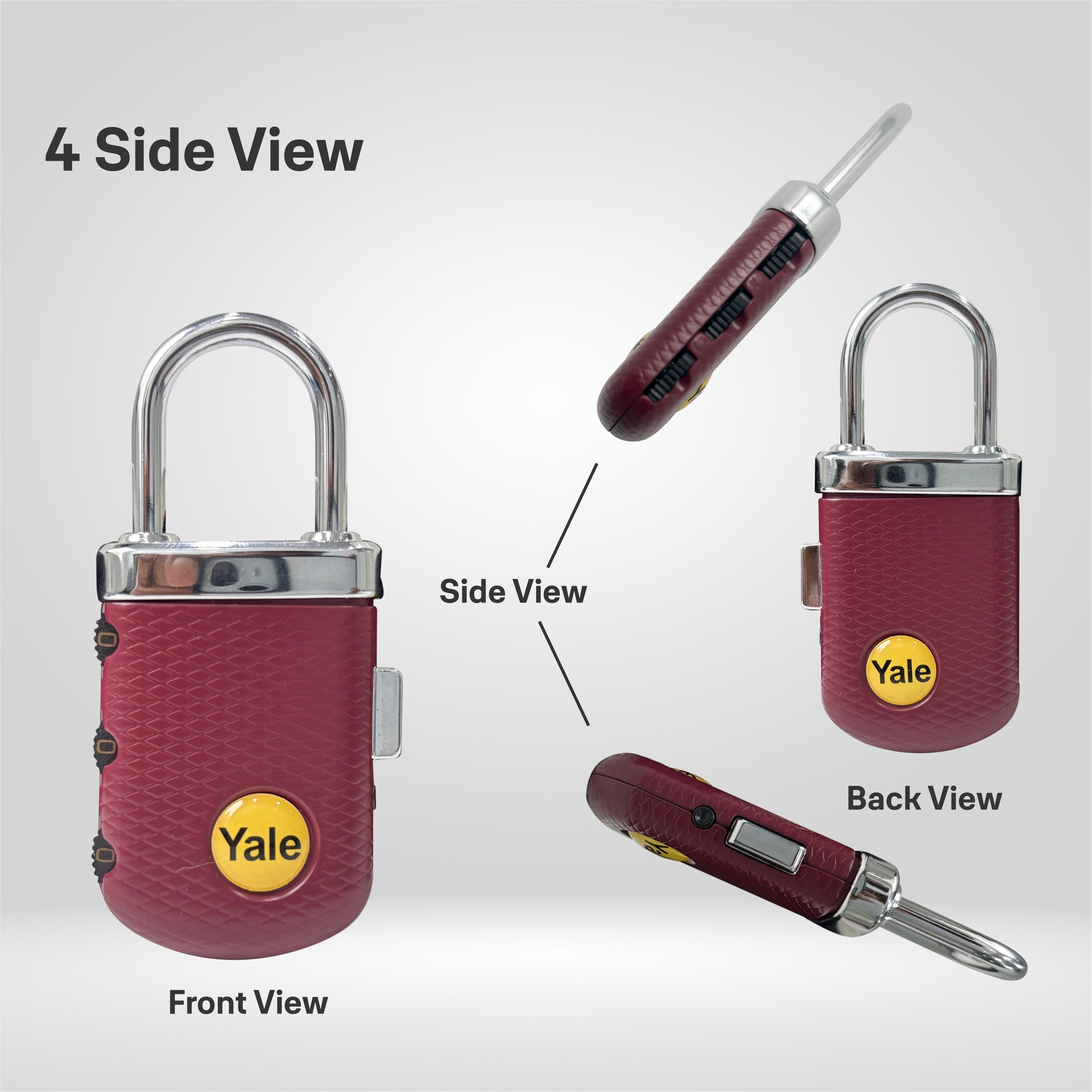 Yale gem combination luggage lock views