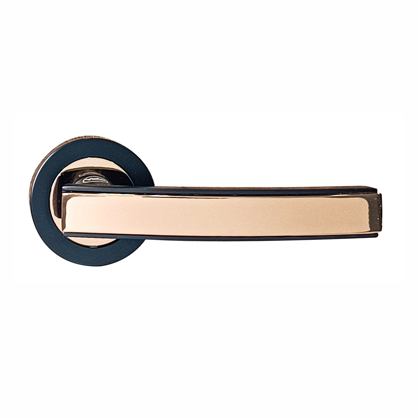 SM-04-01-03 Yale SM series Mortise Lock Comboset, Cylinder with Knob inside and keys Outside, Black and Rose Gold Dual Finish