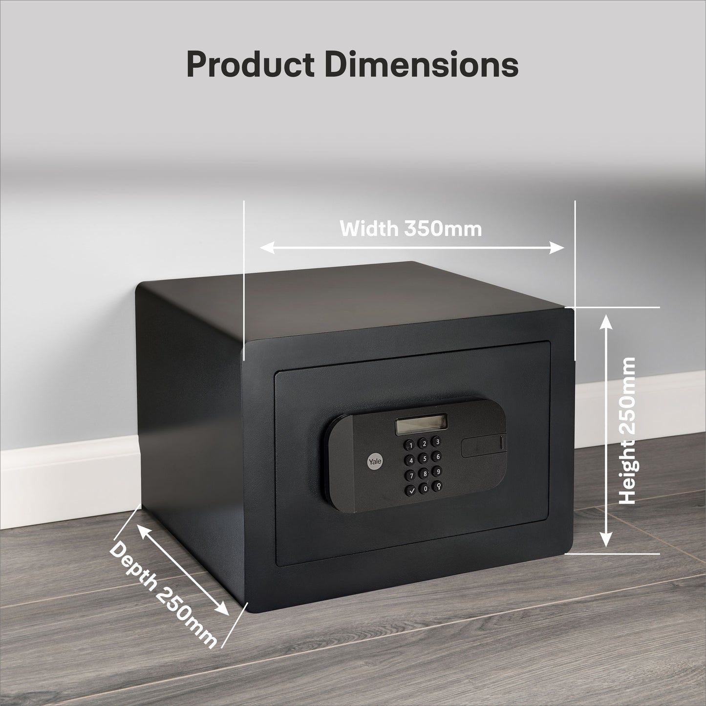 YSEB/250/EB1 High Security Compact Digital Safe Locker PIN, Black