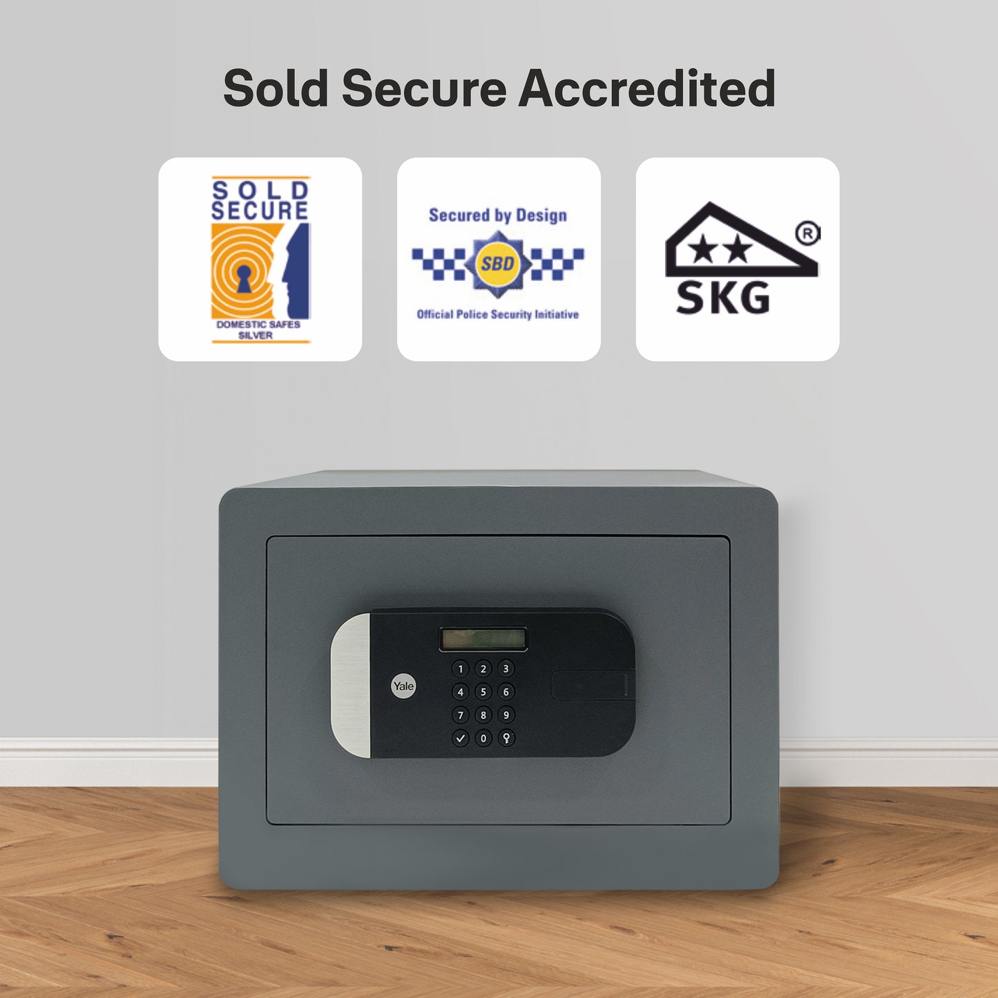 YSEM/250/EG1 Maximum Security Certified Safe Locker-Home, PIN, Grey