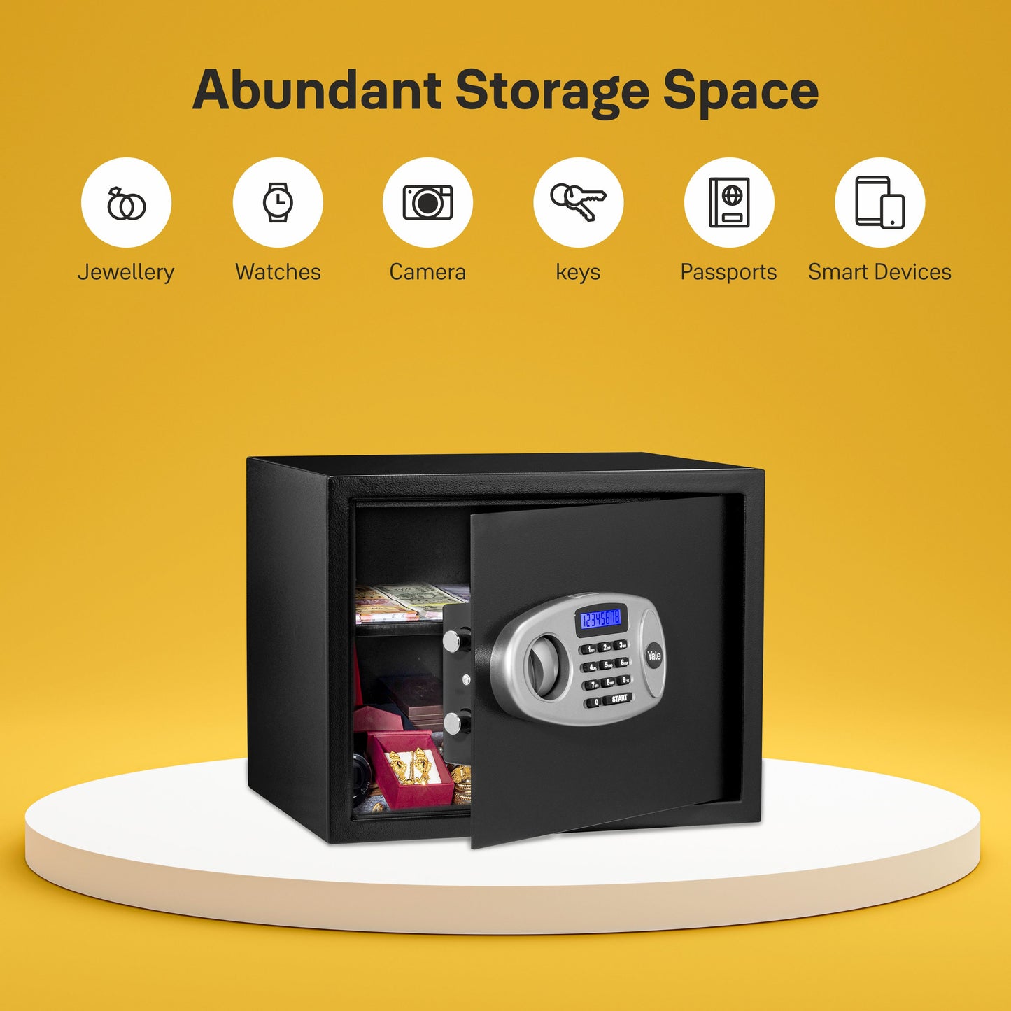 Yale standard safe locker for home and office