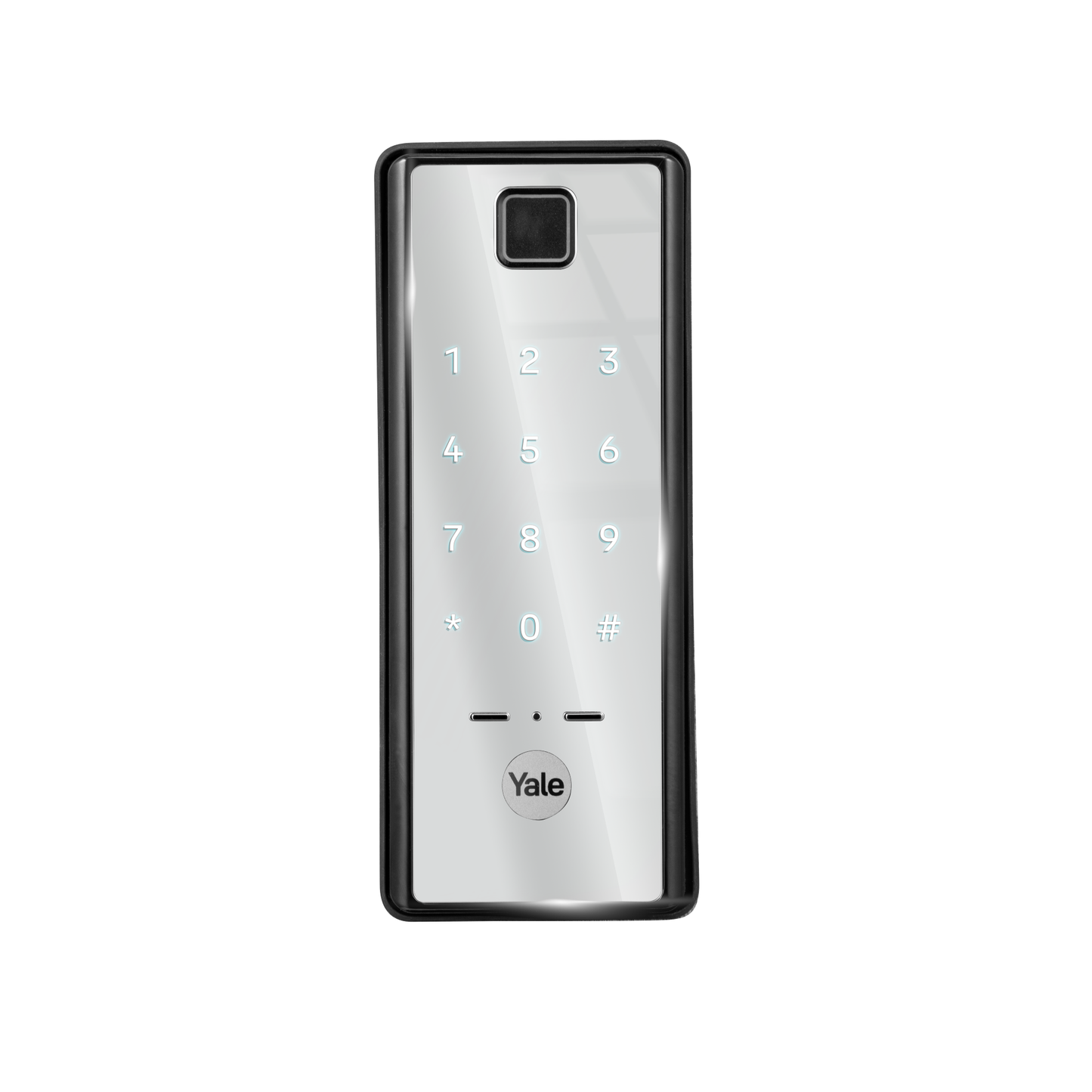 Yale Reflecta Digital Lock, Mirror finish with PIN and Fingerprint access