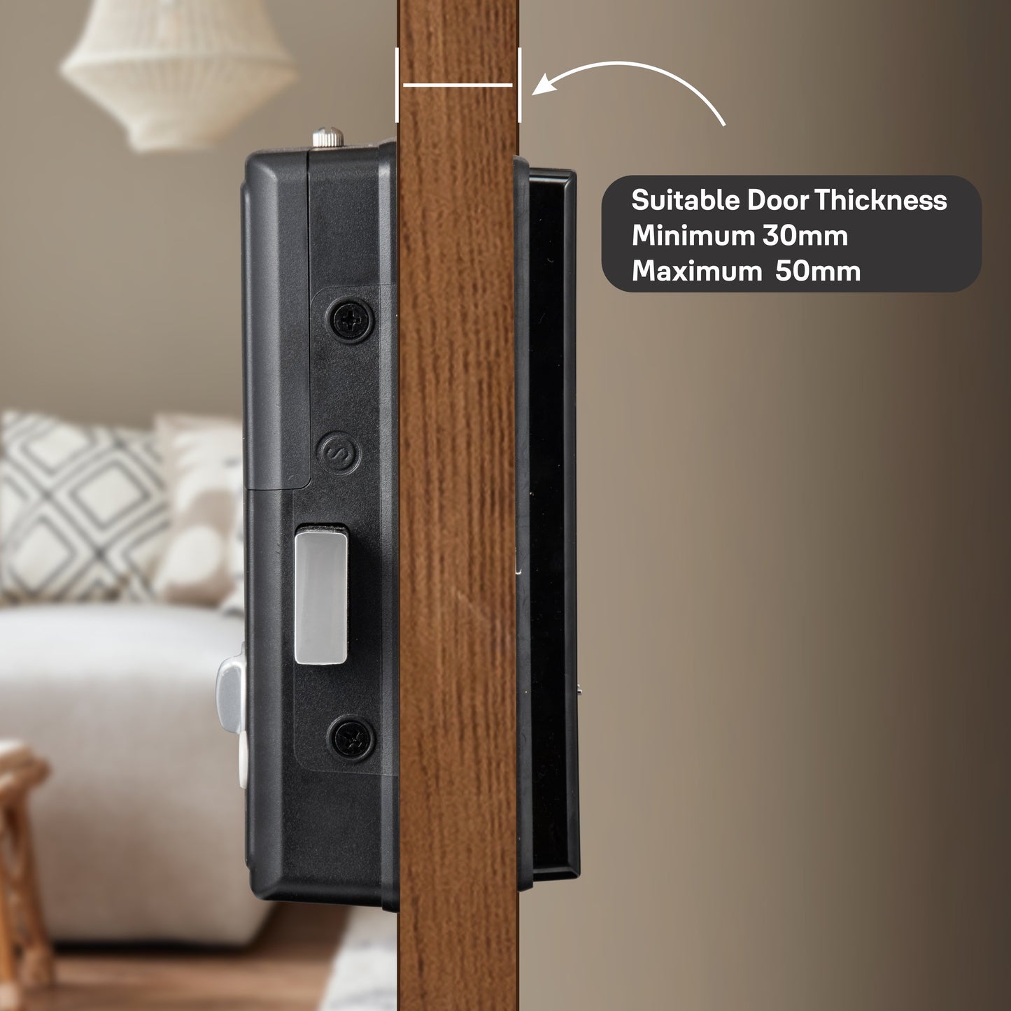 Yale Reflecta Digital Lock, Mirror finish with PIN access