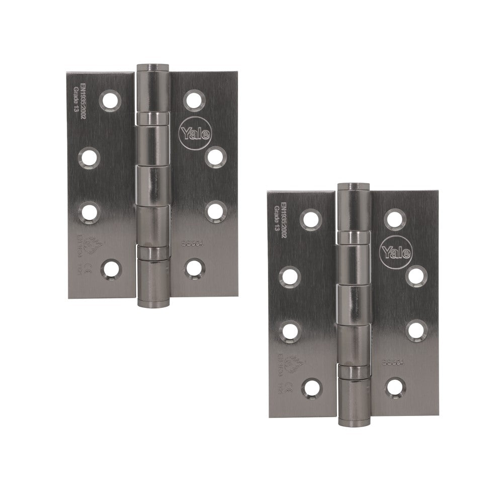 Ball Bearing Butt Hinges, 5.0x 3.0 x 3mm , Satin Steel finish, Pack of 2