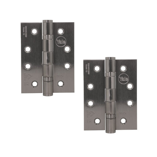 Ball Bearing Butt Hinges, 5.0x 3.0 x 3mm , Satin Steel finish, Pack of 2