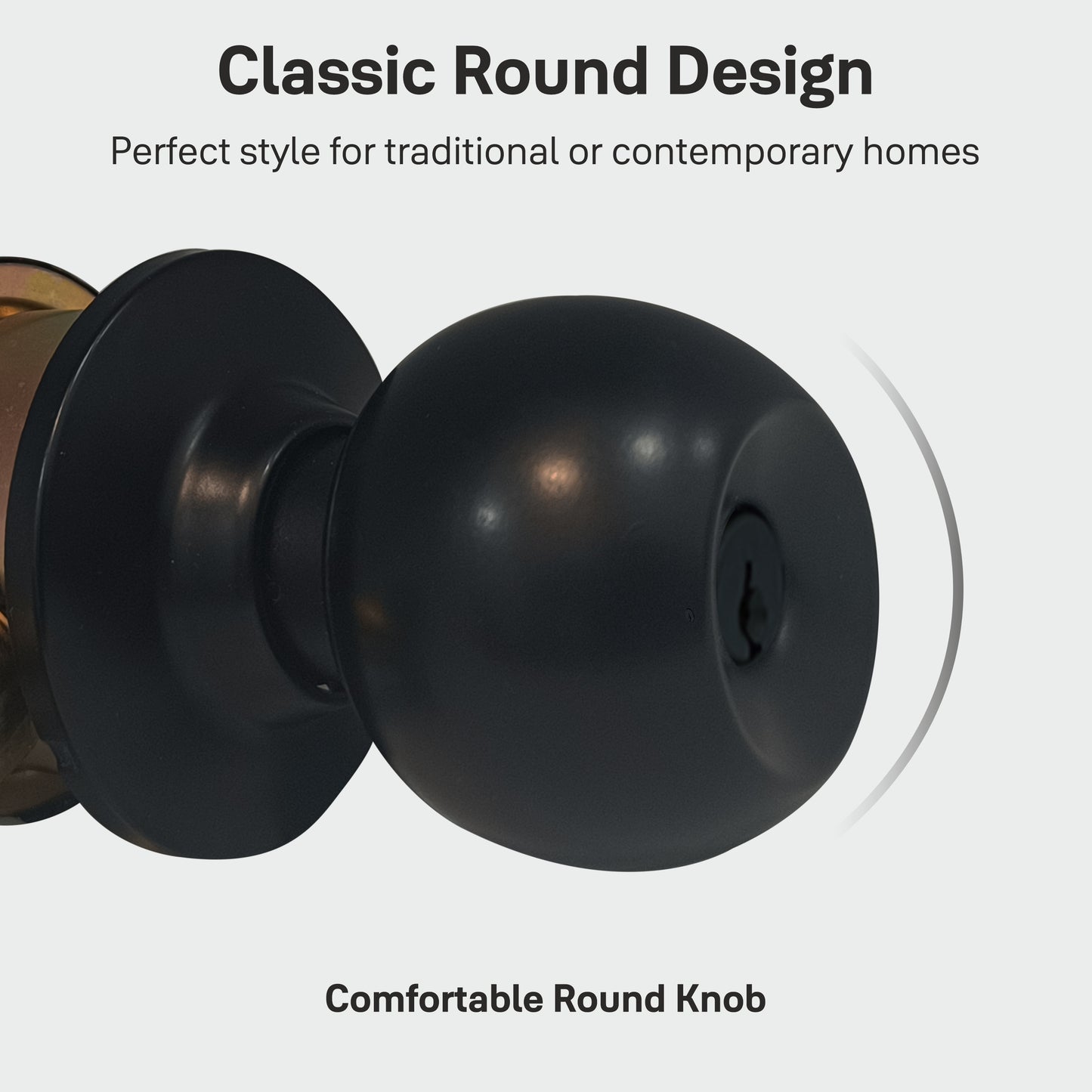 CA5127 US 19 Knobset- 60/70mm B/S, Bathroom (Black)