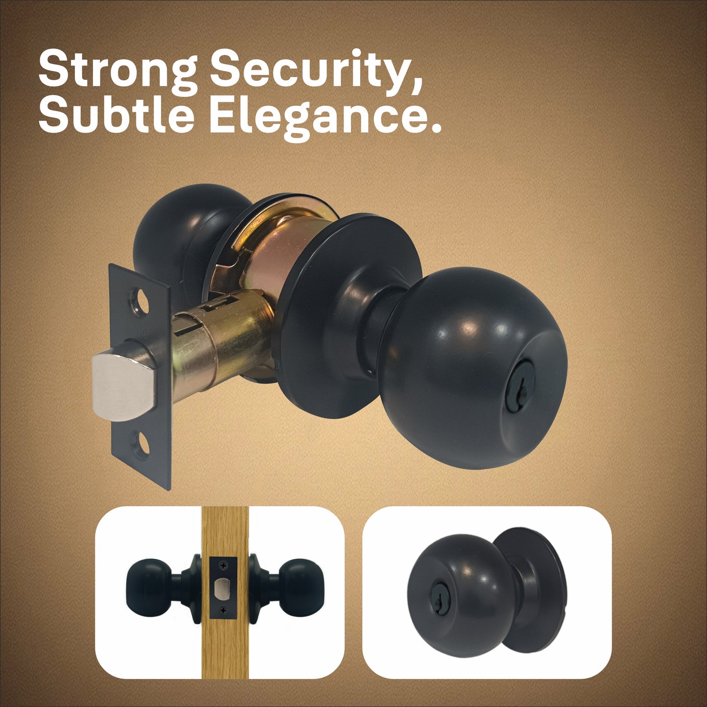 CA5127 US 19 Knobset- 60/70mm B/S, Bathroom (Black)