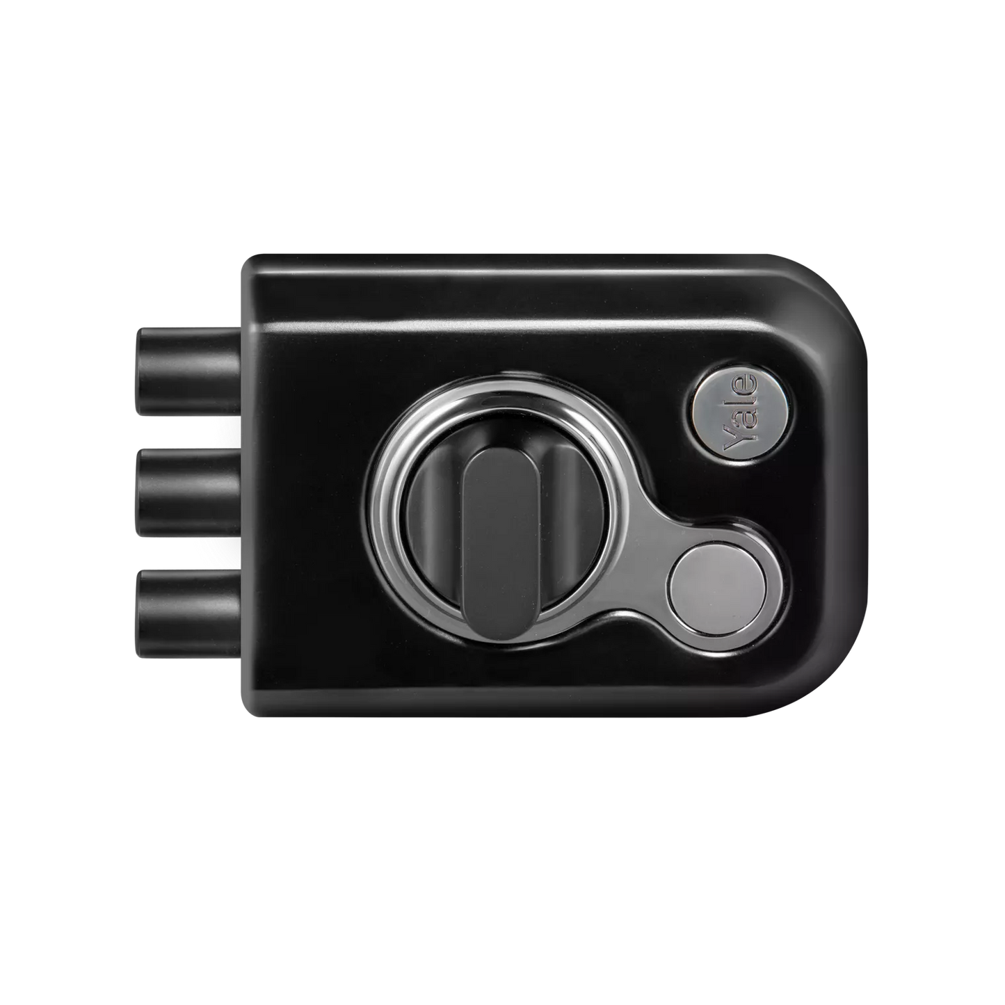 KRT-3B-TT-BM/BN: Yale Katros Rimlock – Tribolt, 3 Deadbolts, Thumbturn, 4 Dimple Keys (Black Matt and Black Nickel)