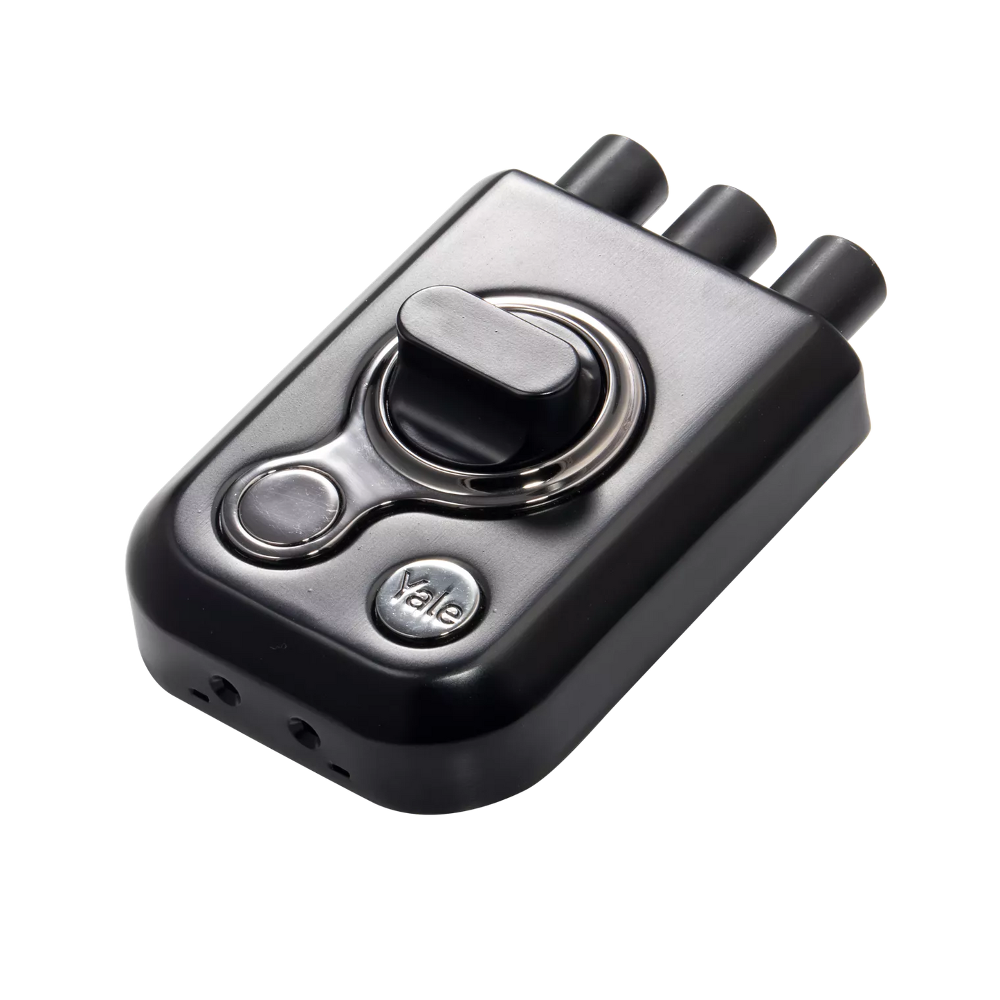 KRT-3B-TT-BM/BN: Yale Katros Rimlock – Tribolt, 3 Deadbolts, Thumbturn, 4 Dimple Keys (Black Matt and Black Nickel)