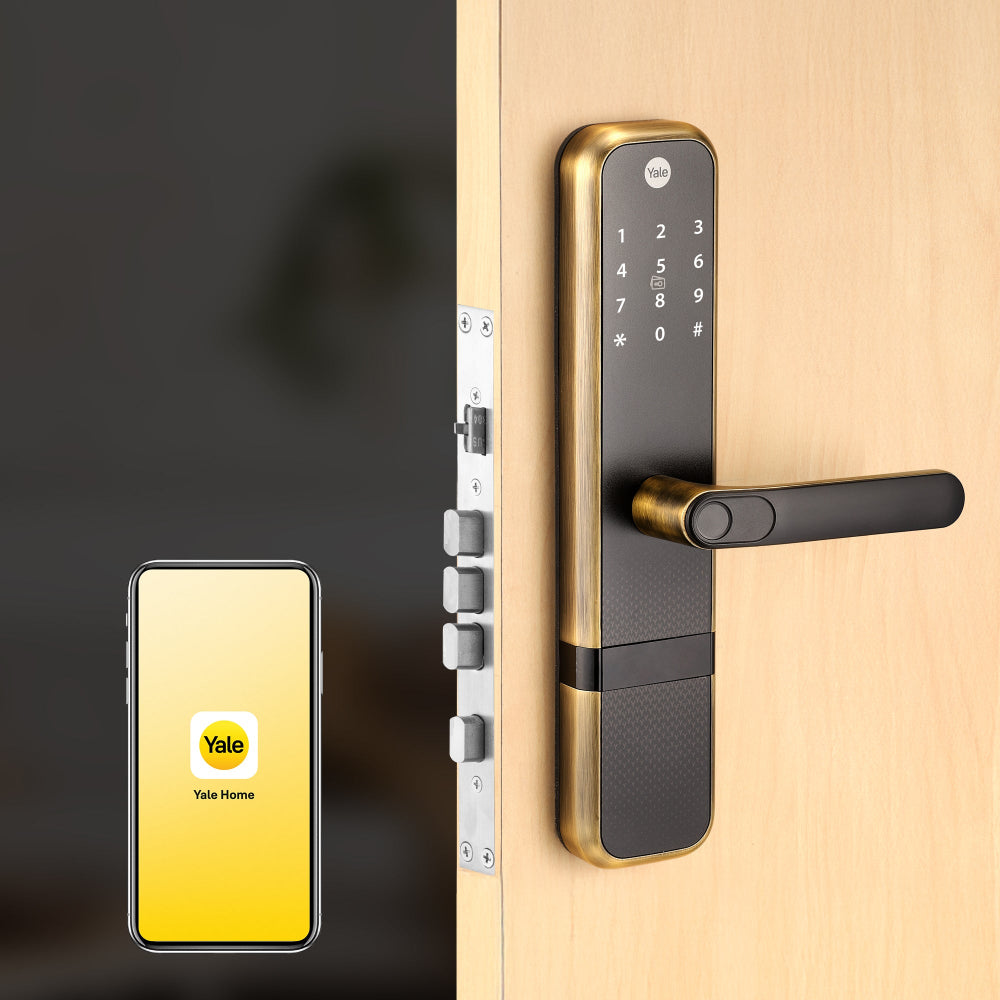 Yale Zuri Antique Bronze 5 way smart lock