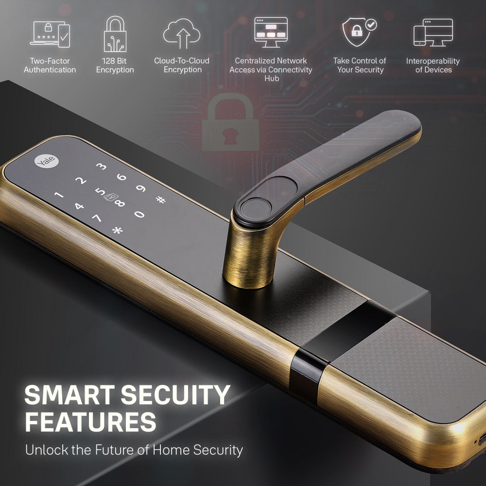 Yale Zuri Antique Bronze 5 way smart lock