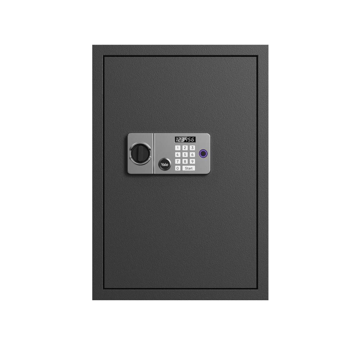 Yale Velar 580 Digital Fire safe locker with fingerprint, PIN, manual key, 30Mins Fire rated, Black