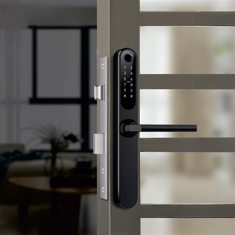 Yale YDAL-OD-BL Aluminium Profile Doors & Windows Digital Lock Suitable for Opening Door (Black)