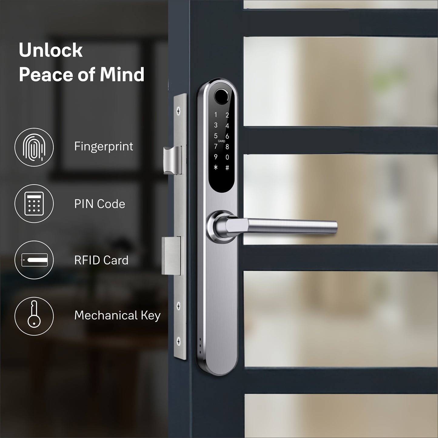 Yale YDAL-OD-SL Aluminium Profile Doors & Windows Lock Suitable for Opening Door (Silver)