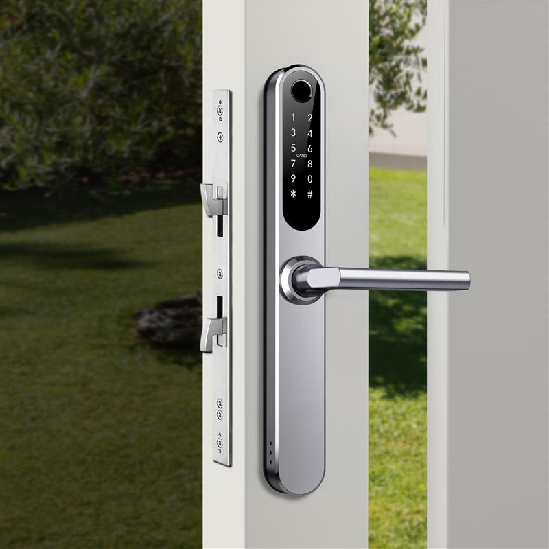 Yale YDAL-SD-SL Aluminium Profile Doors & Windows Digital fingerprint Lock, Suitable for Sliding Door (Silver)