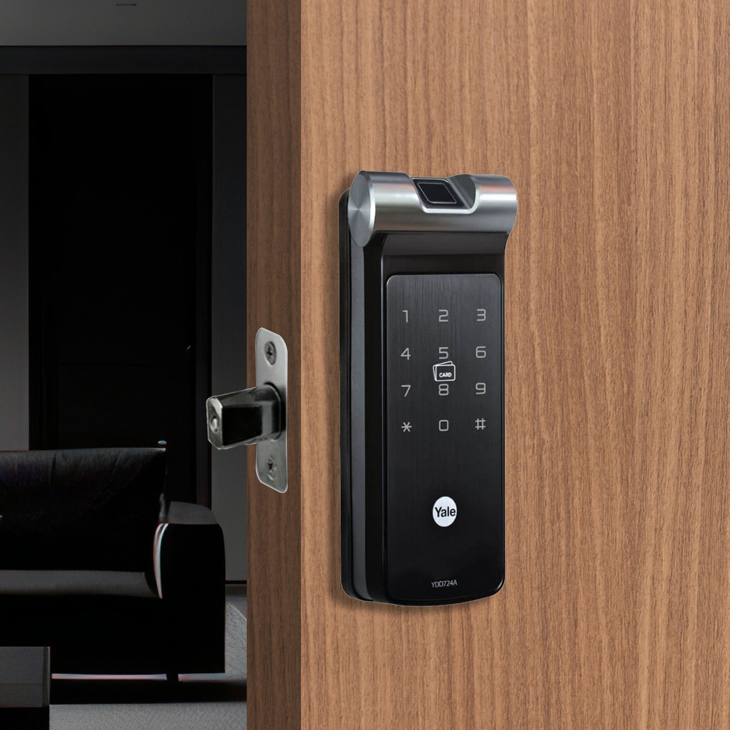 YDD 724A Series, Biometric Smart Lock with 4-in-one access, Deadbolt RIM Lock