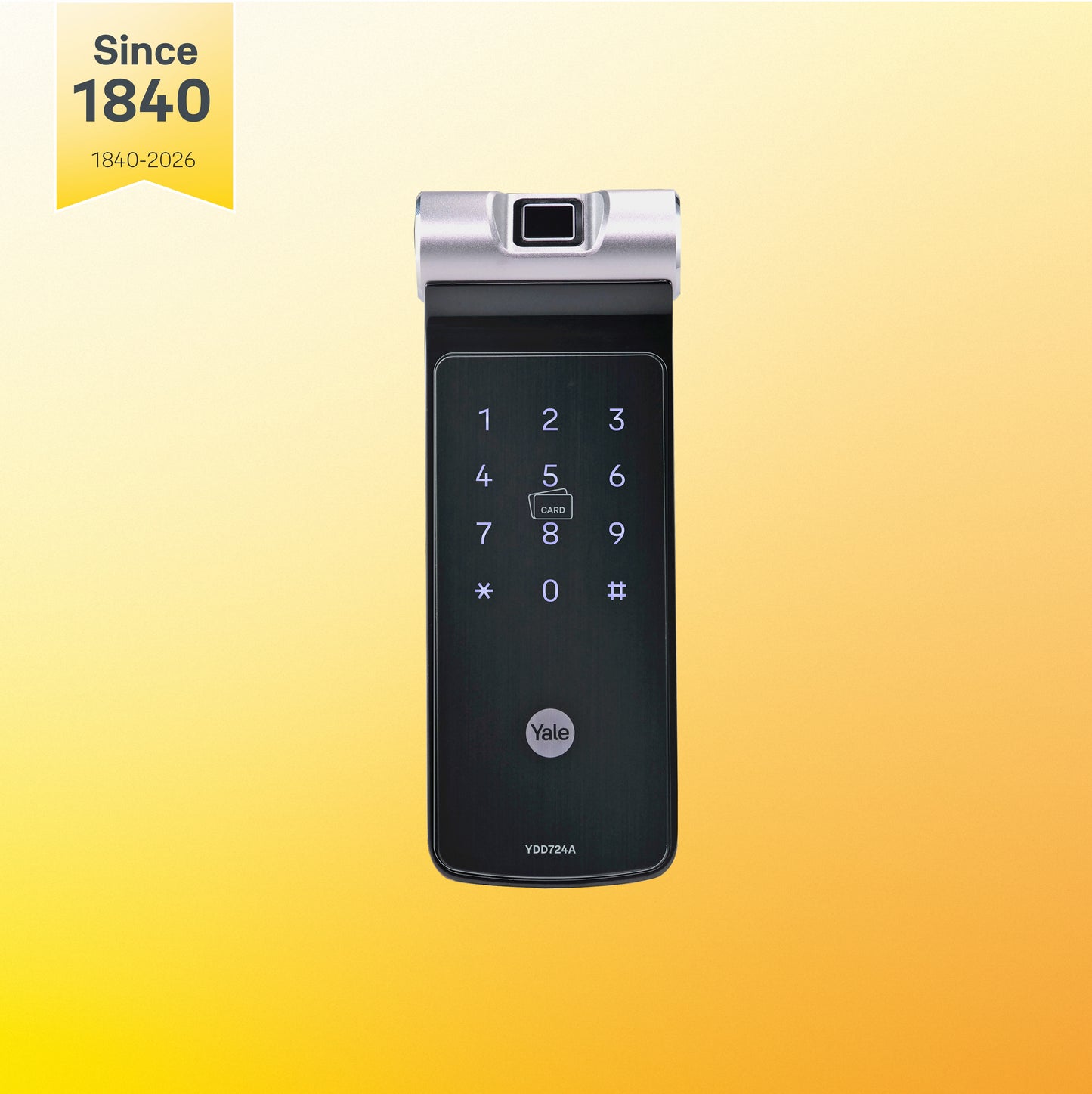 YDD 724A Series, Biometric Smart Lock with 4-in-one access, Deadbolt RIM Lock