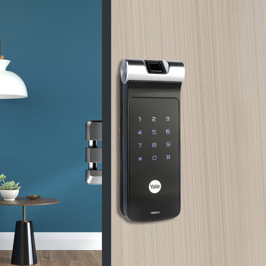 YDR 41A-  Biometric Smart Lock suitable for Double Door and Sliding Door, vertical locking