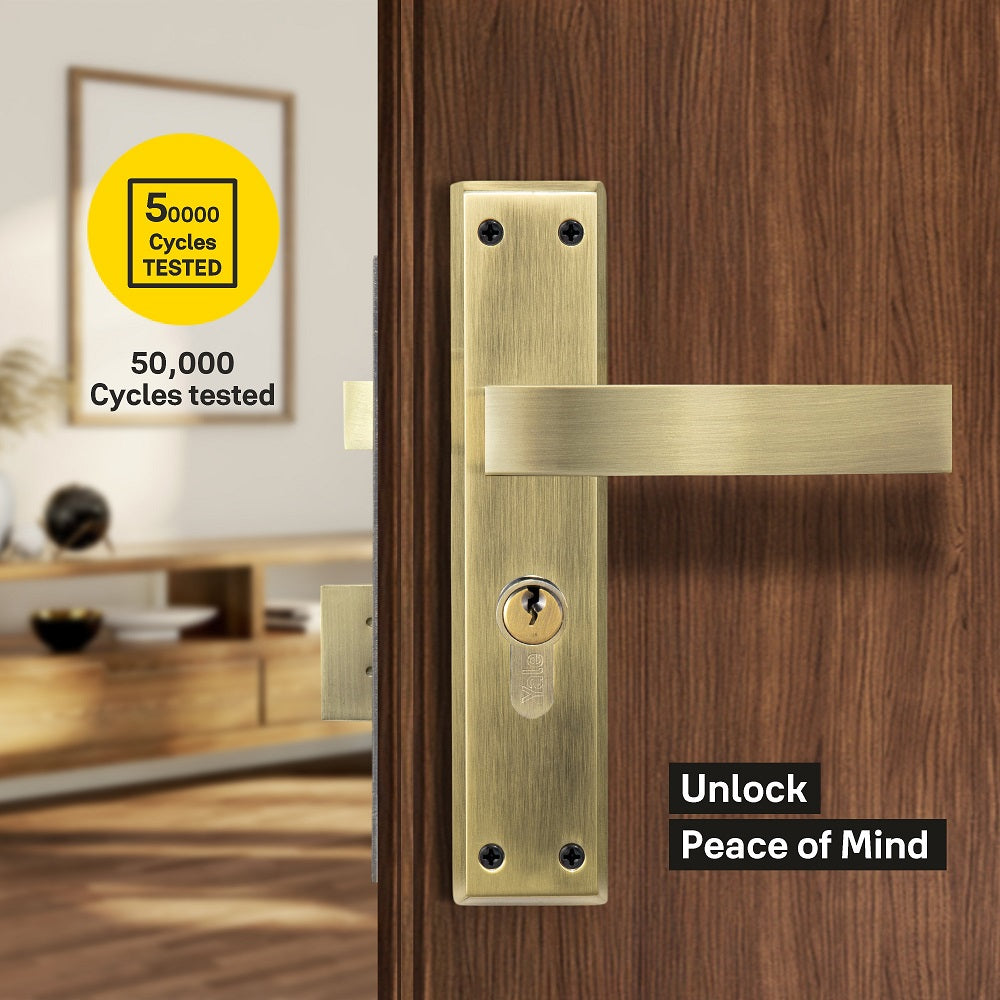 YECM Mortise Combo Door Handle and Lock Set