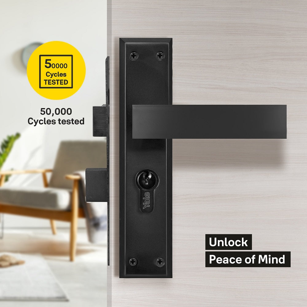YECM Mortise Combo Door Handle and Lock Set
