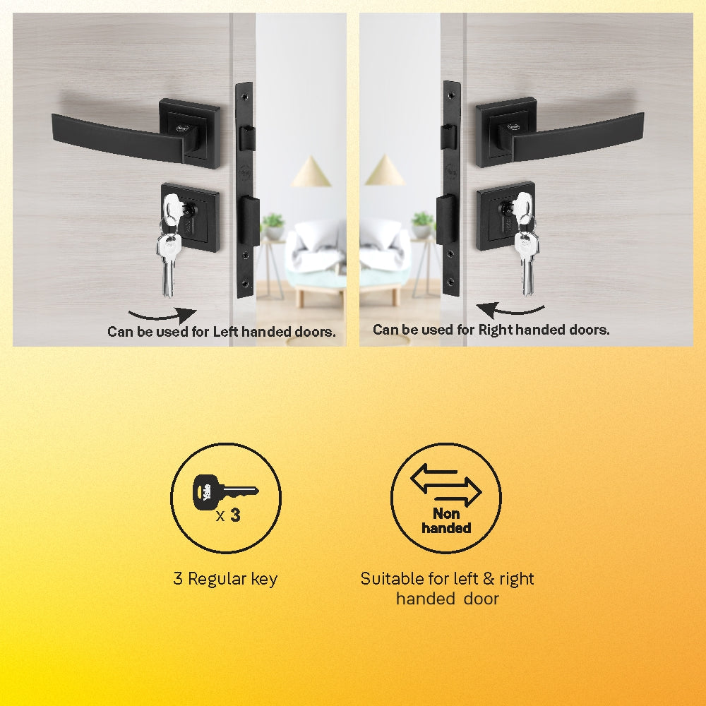 Yale YECM mortise comboset with lock and handle