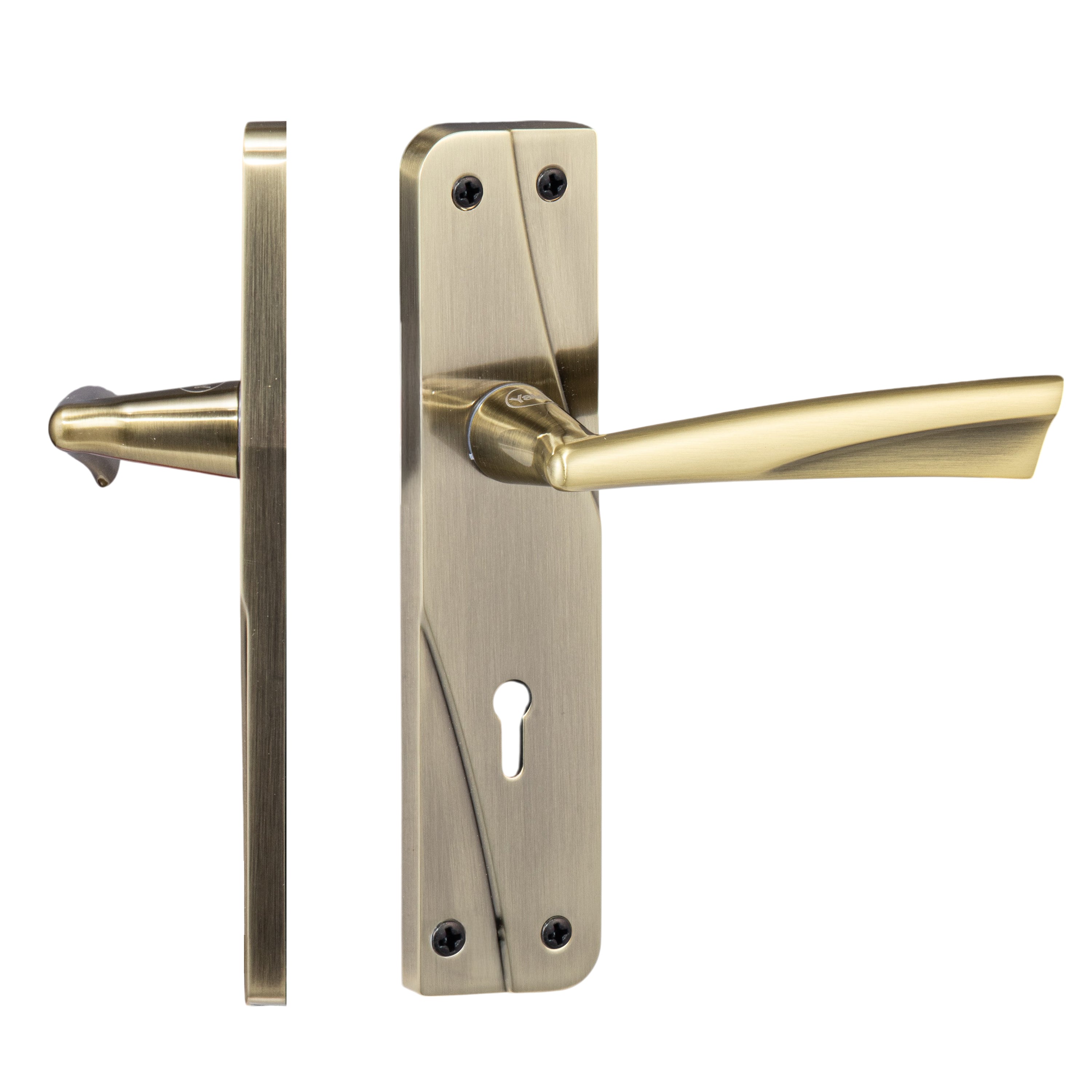YECM-432-6L-AB Key-in-Lever Handle set with key-in lever double