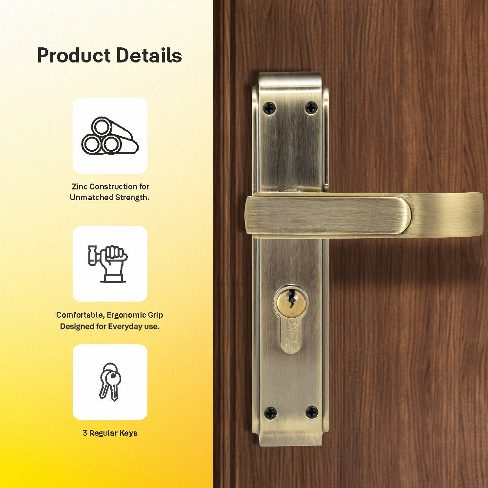 Yale YECM Mortise combo lockset with handle
