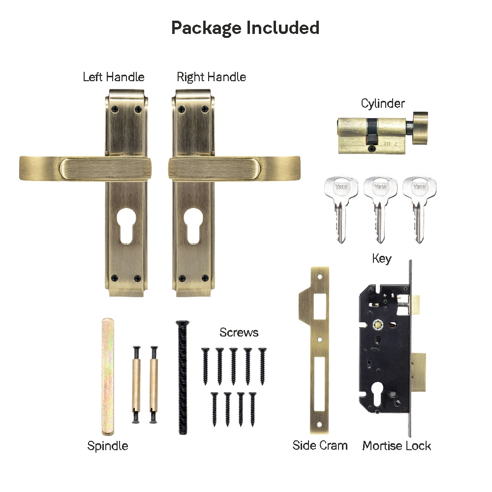Yale YECM Mortise combo lockset with handle