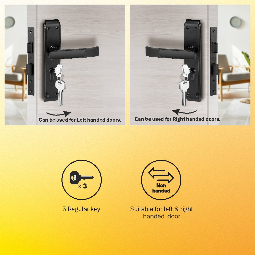 Yale YECM mortise comboset with lock and handle