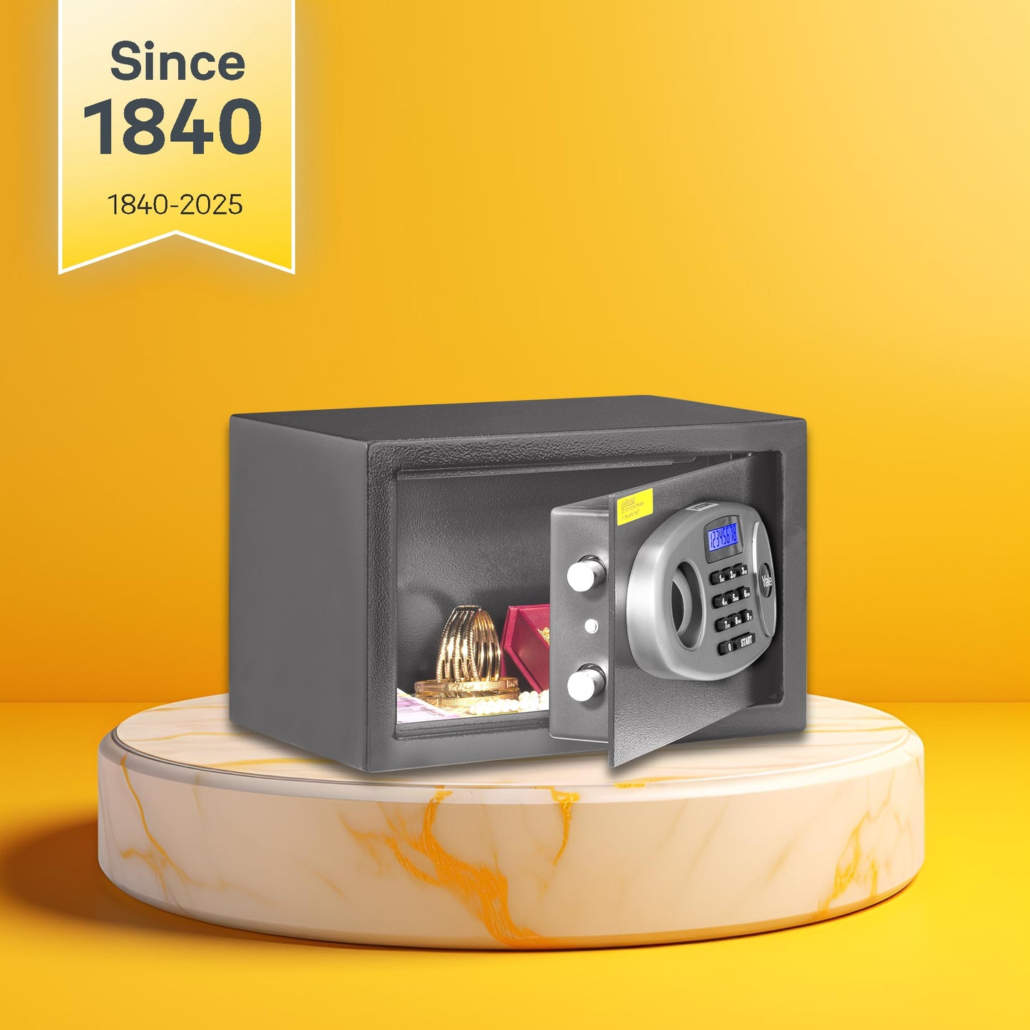 YSS/200/GR  Small Security Safe locker with Pincode Access- Grey