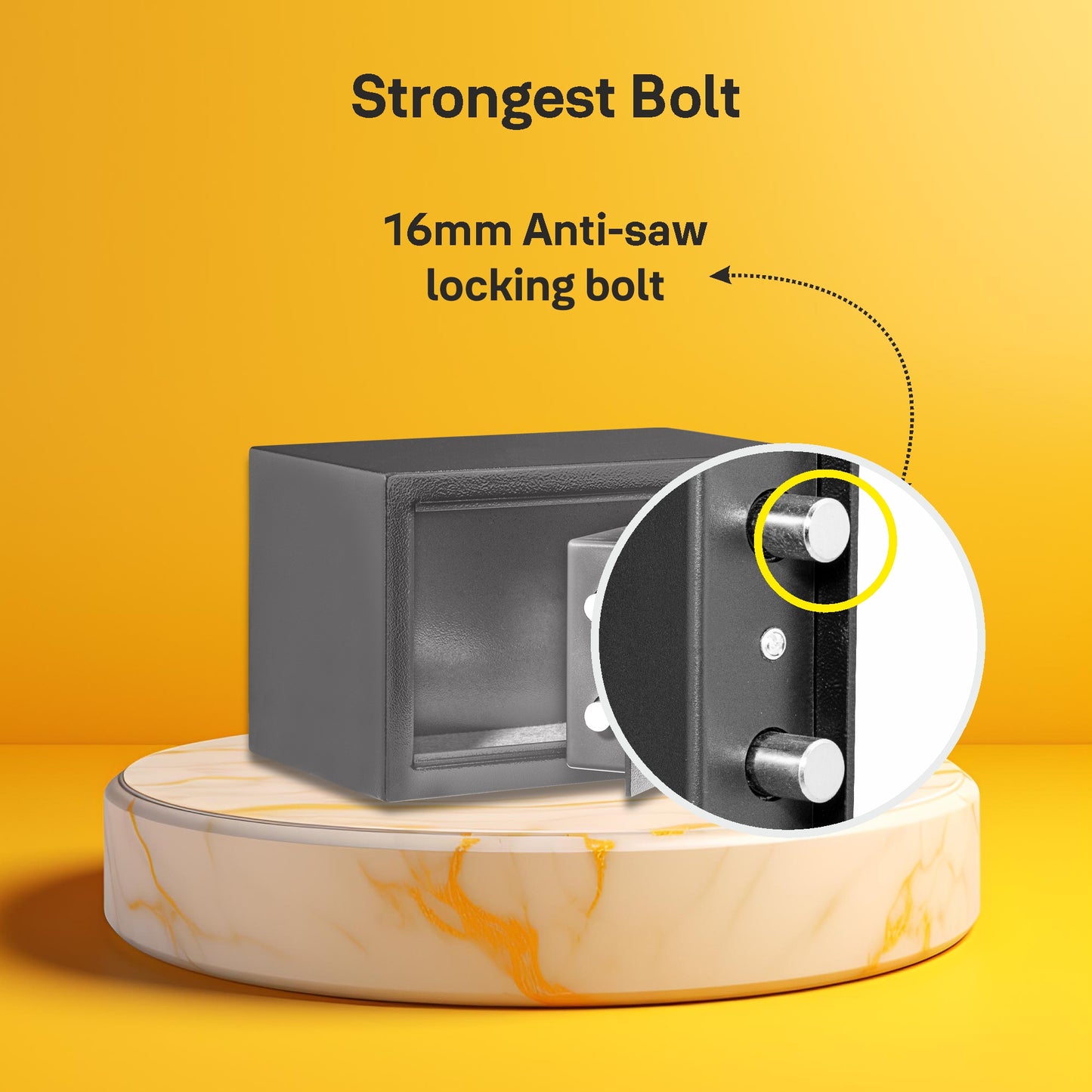 YSS/200/GR  Small Security Safe locker with Pincode Access- Grey