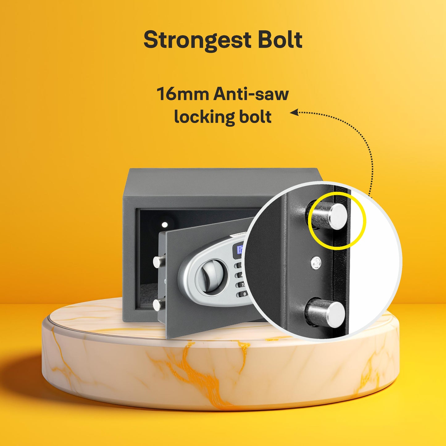 YSS/200/GR  Small Security Safe locker with Pincode Access- Grey