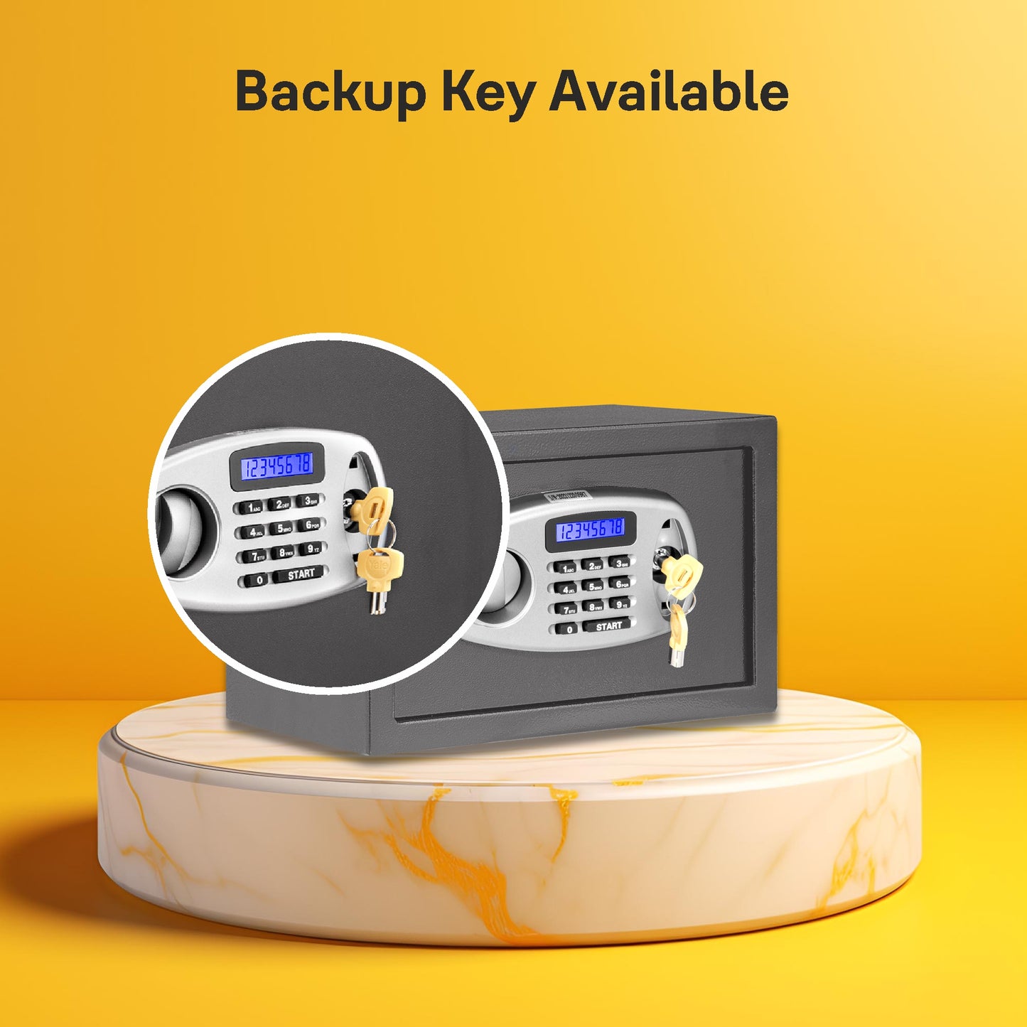 YSS/200/GR  Small Security Safe locker with Pincode Access- Grey