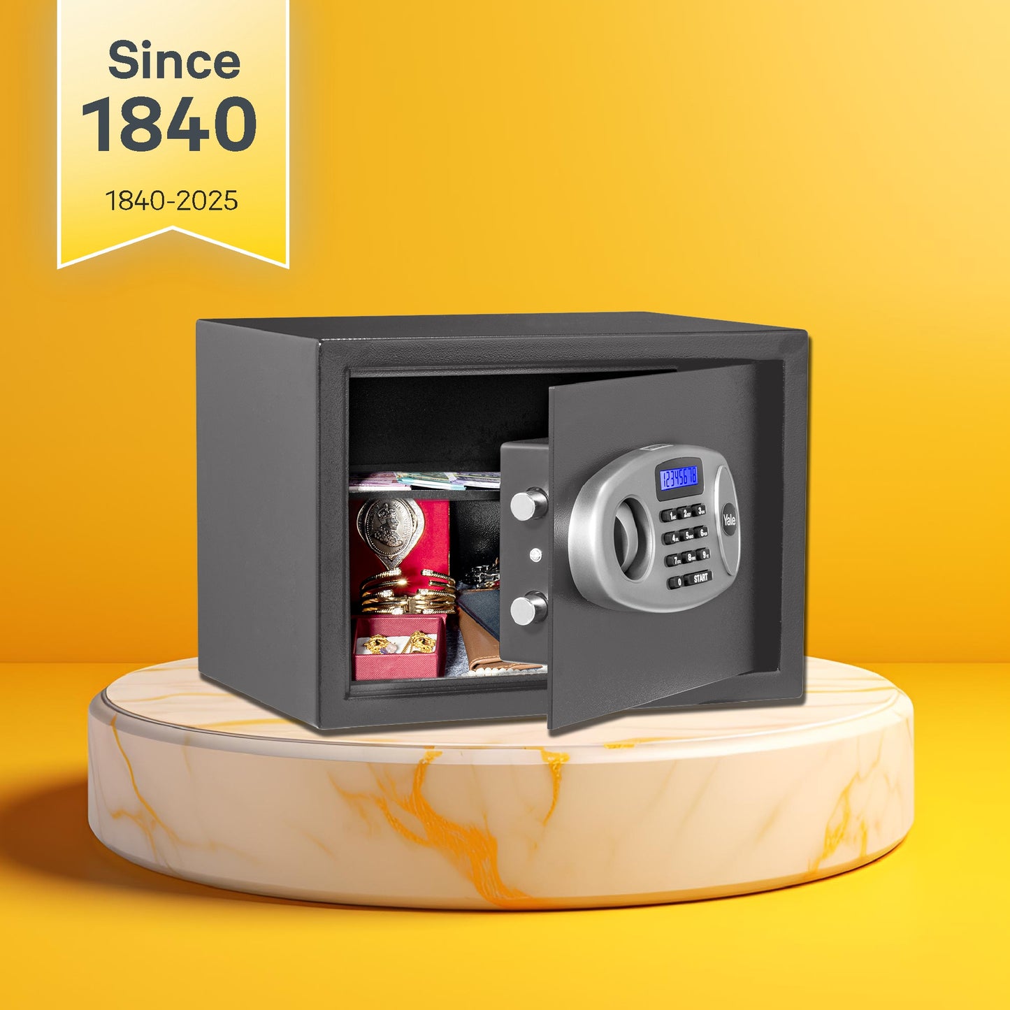 YSS/250/GR  Home Security Safe lockers with Pincode Access- Grey