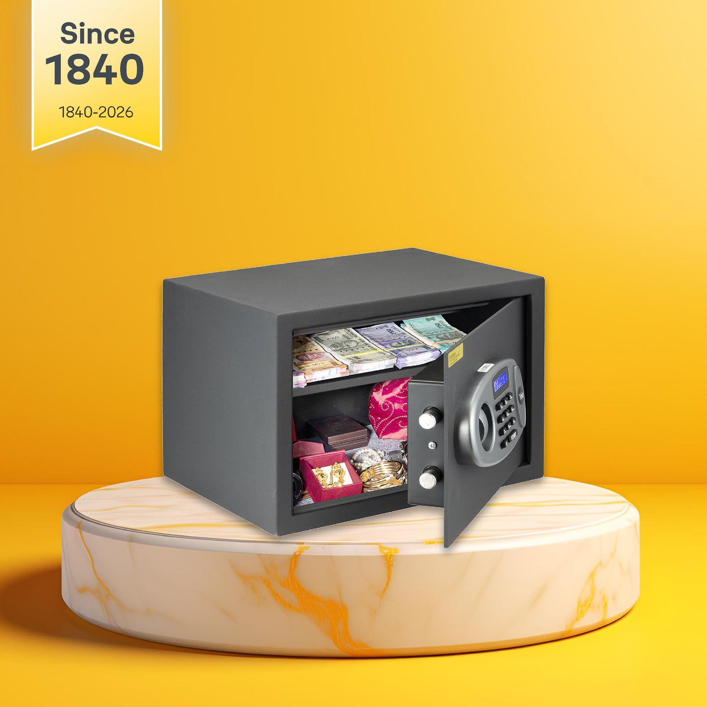 YSS/250/GR  Home Security Safe lockers with Pincode Access- Grey