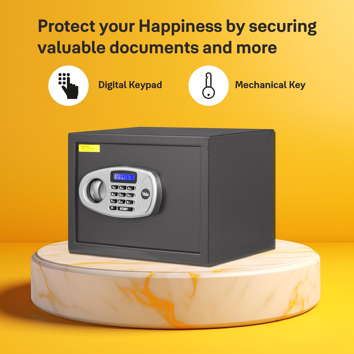 YSS/250/GR  Home Security Safe lockers with Pincode Access- Grey