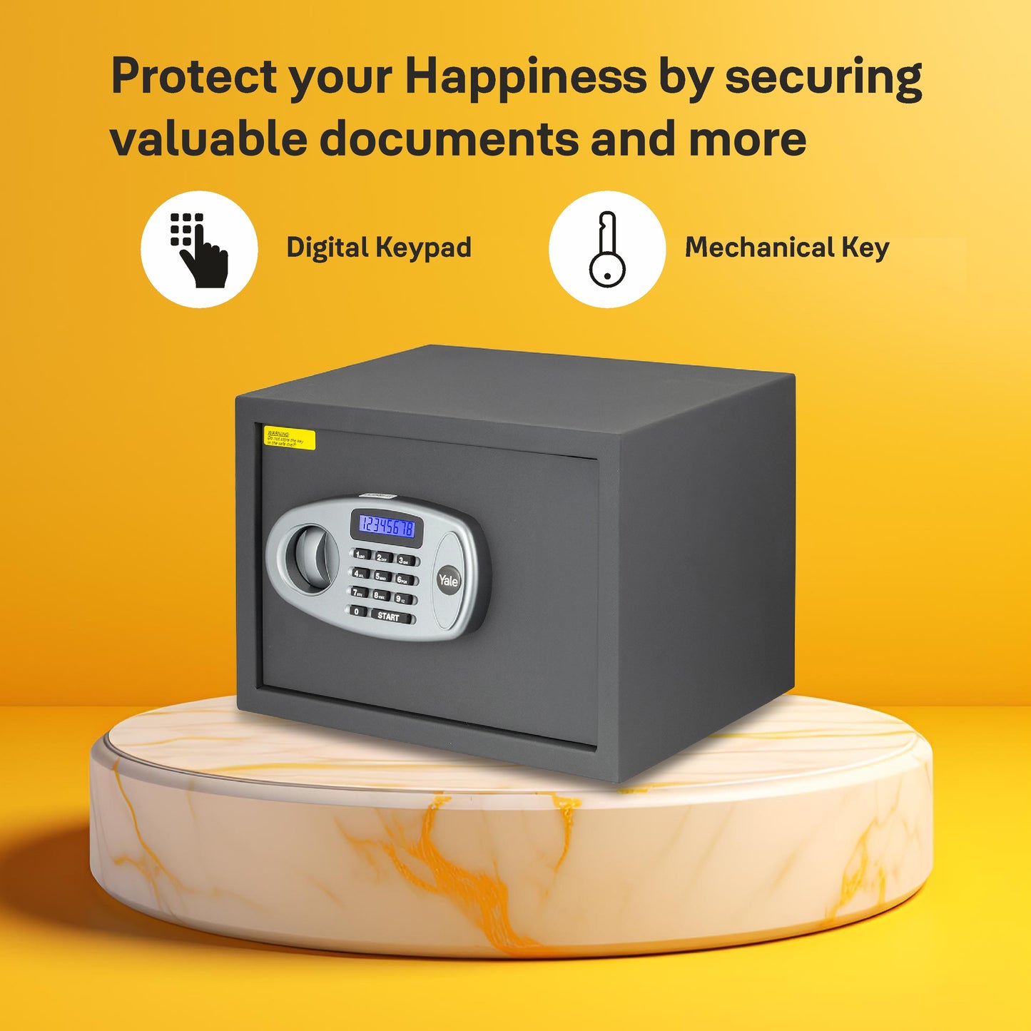 YSS/250/GR  Home Security Safe lockers with Pincode Access- Grey