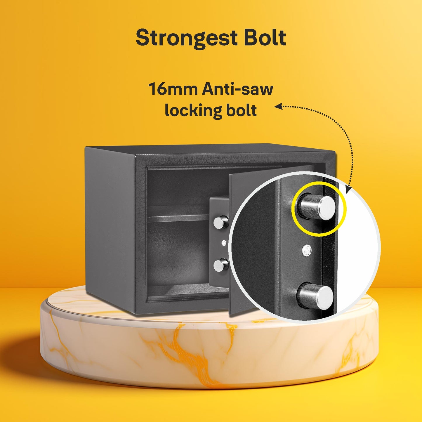 YSS/250/GR  Home Security Safe lockers with Pincode Access- Grey