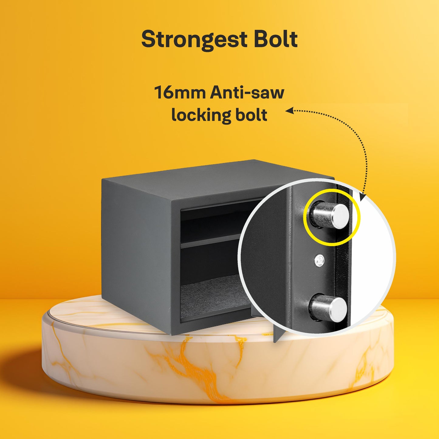 YSS/250/GR  Home Security Safe lockers with Pincode Access- Grey