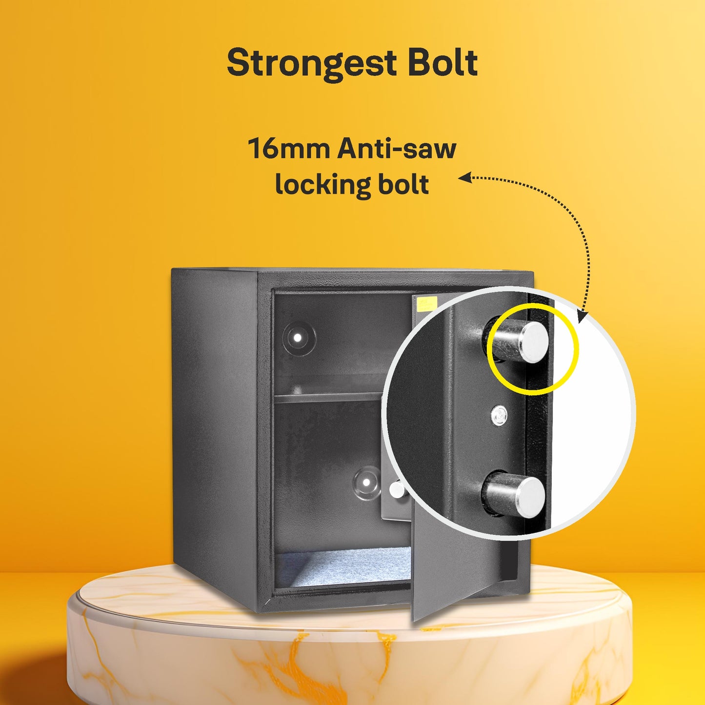 Yale YSS/390/GR Standard Large Electronic Safe locker with Pincode Access- 41 litres, Grey