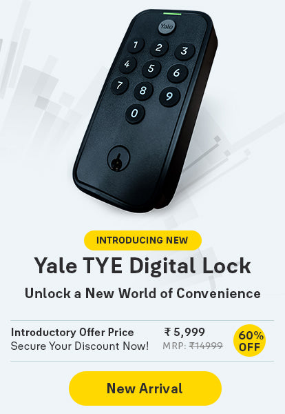 Y112/60/132/1 Yale 60mm Iron Disc Padlock with3 Retaining Keys (Silver –  Yale India