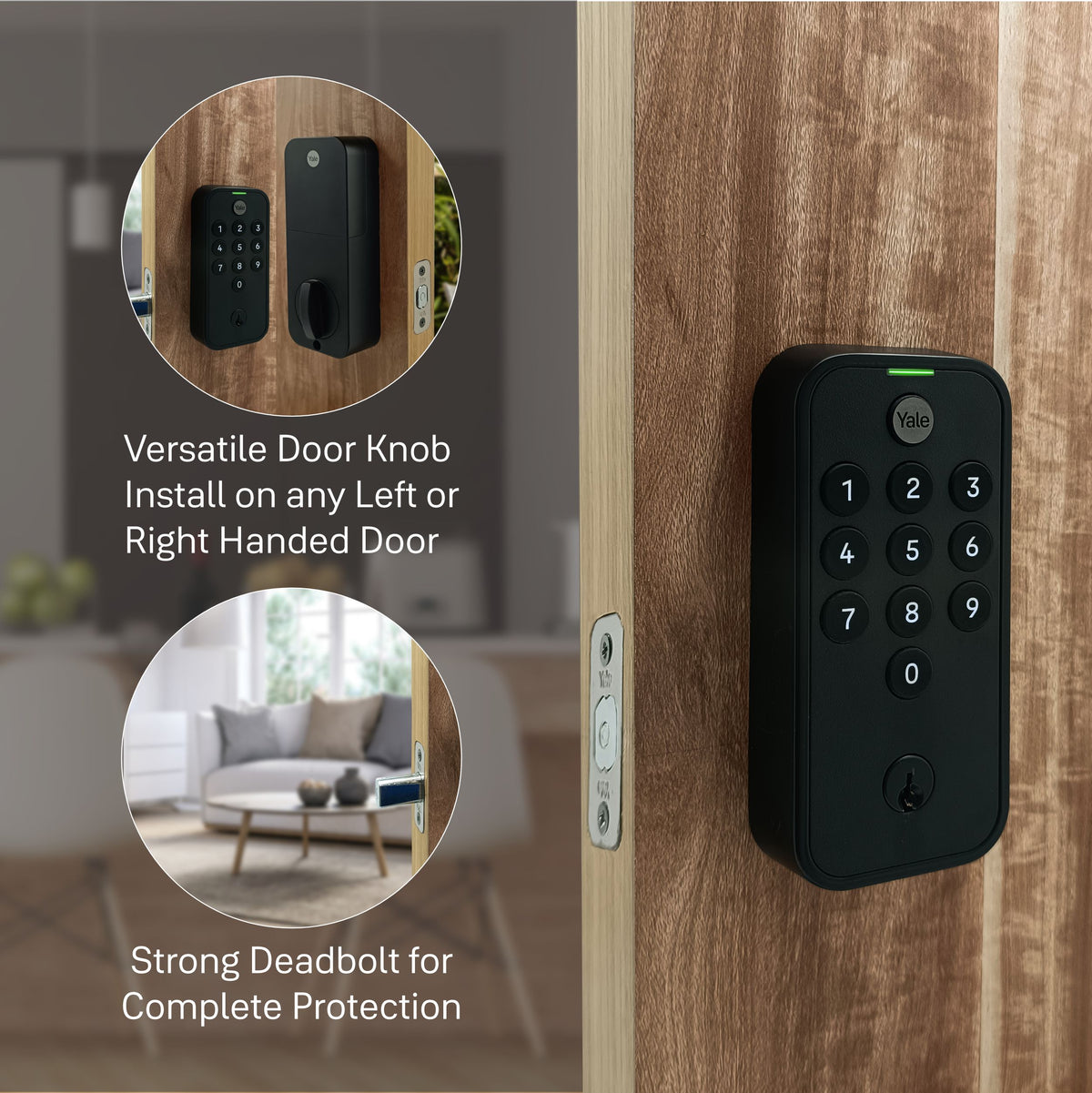Yale TYE Digital Lock, Black Color, with PIN and Manual Key – Yale India