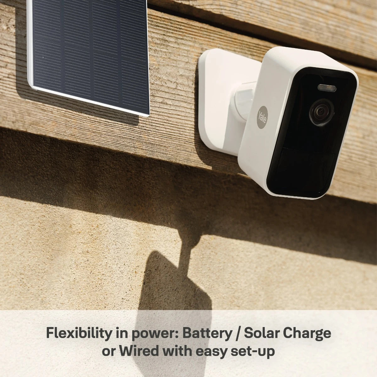 Yale solar charger for outdoor smart camera