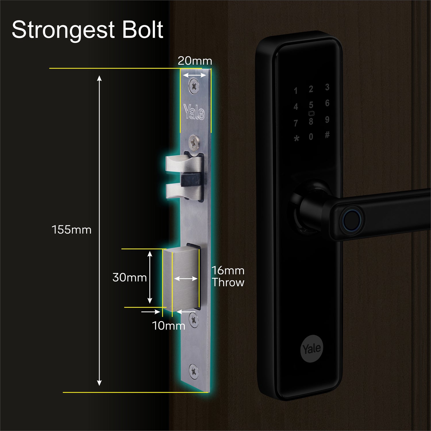 Yale YDME 50NXT Digital fingerprint lock for home